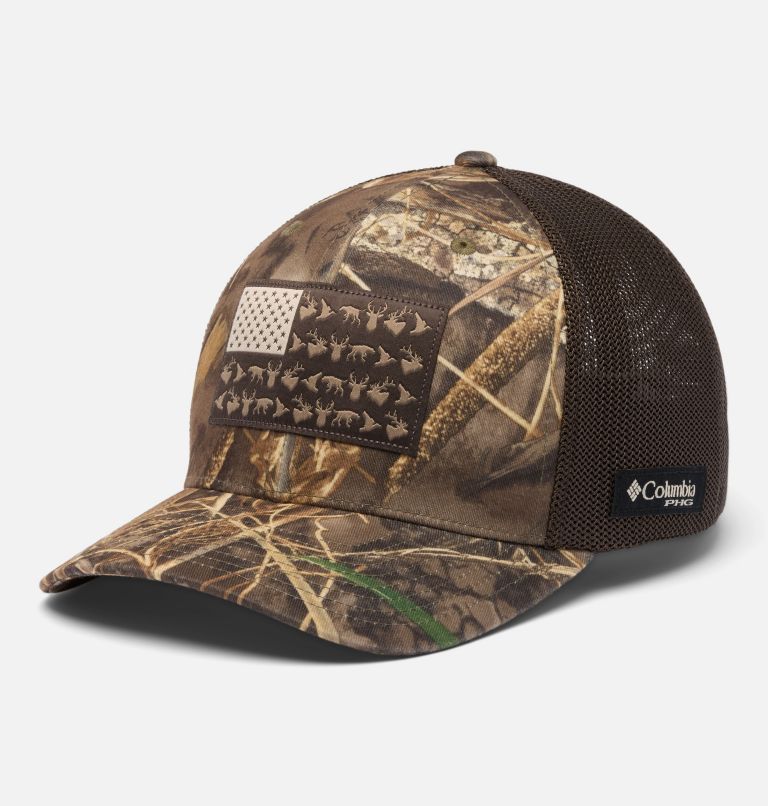 PHG Camo Mesh Ball Cap, Color: Realtree Max7, Game Flag, image 1