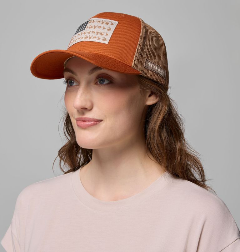 PHG Game Flag Mesh Ball Cap, Color: Cedar, Hunting Flag, image 5
