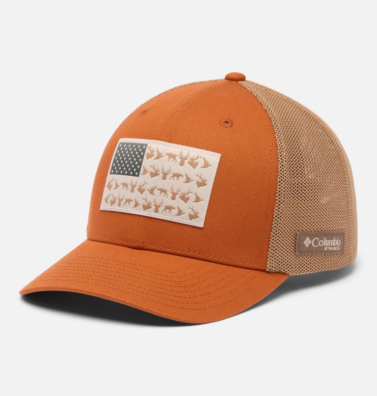 PHG Game Flag Mesh Ball Cap, Color: Cedar, Hunting Flag, image 1