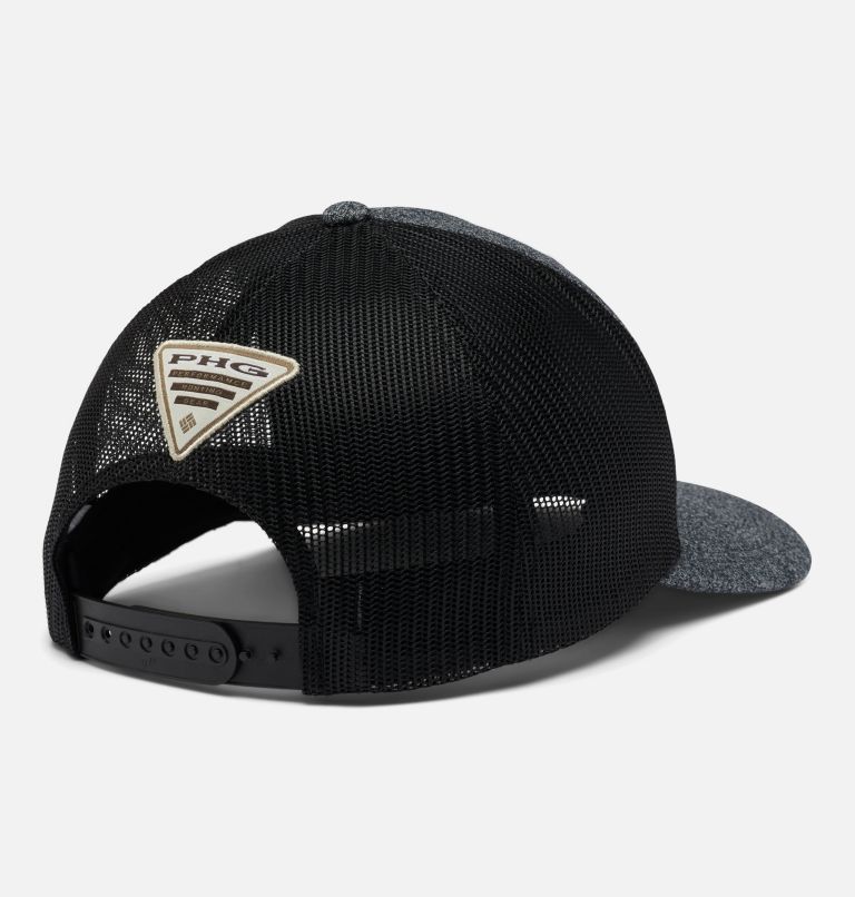 Thumbnail: PHG Leather Game Flag Snap Back - High | 028 | O/S, Color: Grill Heather, Black, image 2