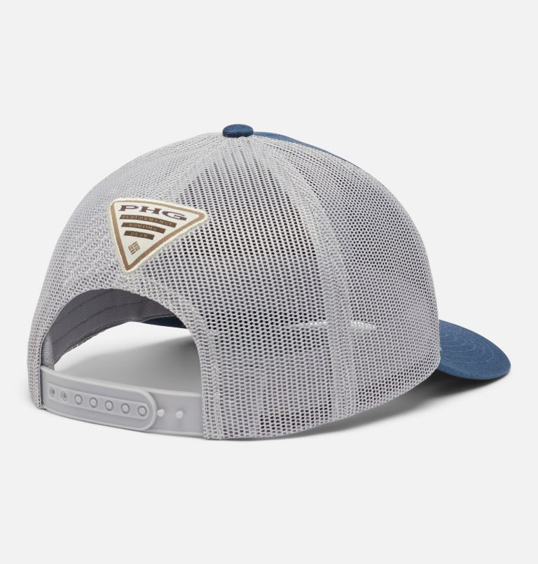 Thumbnail: PHG Leather Game Flag Snap Back - Mid | 492 | O/S, Color: Zinc, Cool Grey, image 2