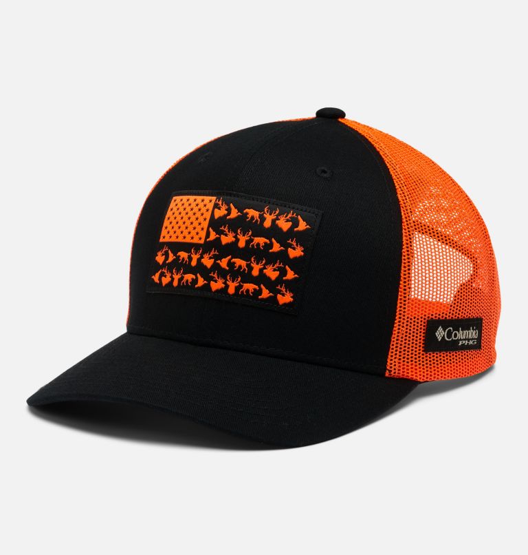 PHG Game Flag Mesh Snapback, Color: Black, Blaze, image 1