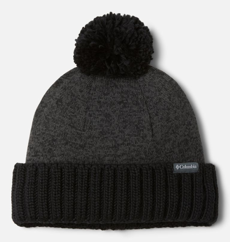 Sweater Weather Pom Beanie, Color: Black Heather, image 1
