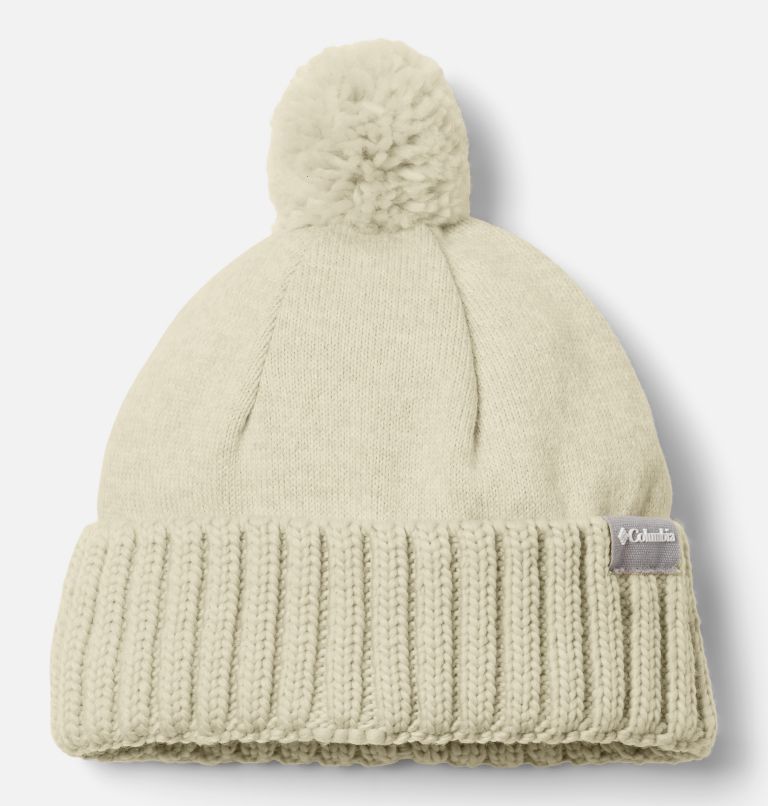 Thumbnail: Sweater Weather Pom Beanie, Color: Chalk Heather, image 1