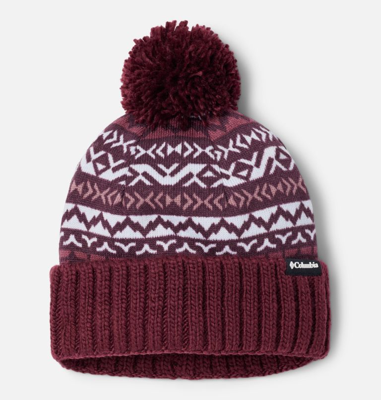 Sweater Weather Pom Beanie, Color: Moonvista Madras, image 1