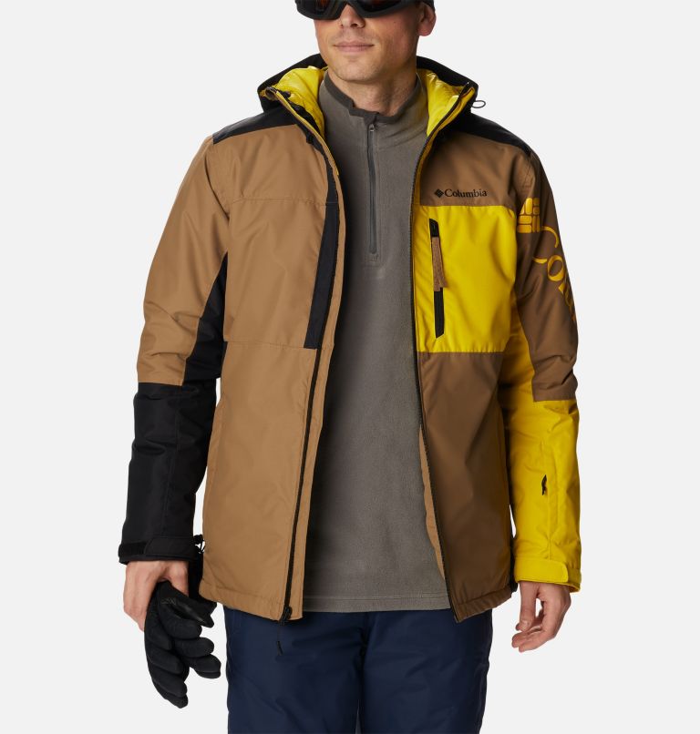 Men's Timberturner II Waterproof Ski Jacket, Color: Delta, Black, Laser Lemon, image 13