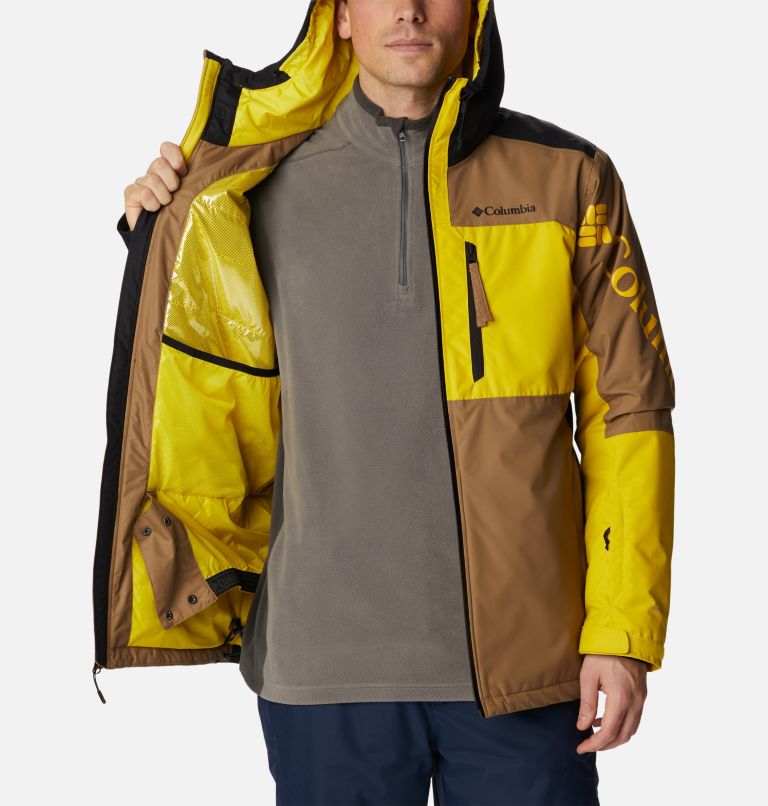 Men's Timberturner II Jacket, Color: Delta, Black, Laser Lemon, image 5
