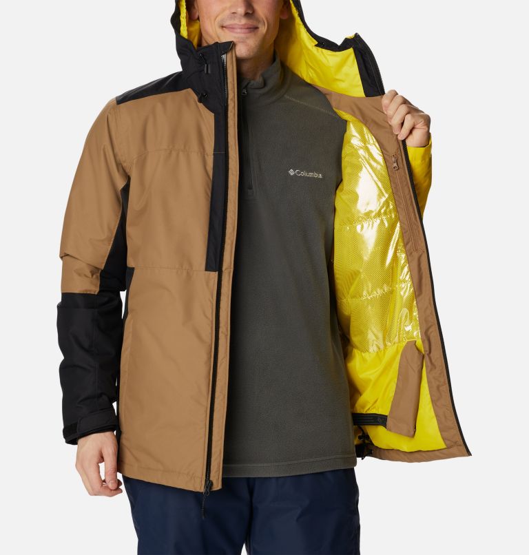 Timberturner II wasserdichte Ski-Jacke für Männer, Color: Delta, Black, Laser Lemon, image 7