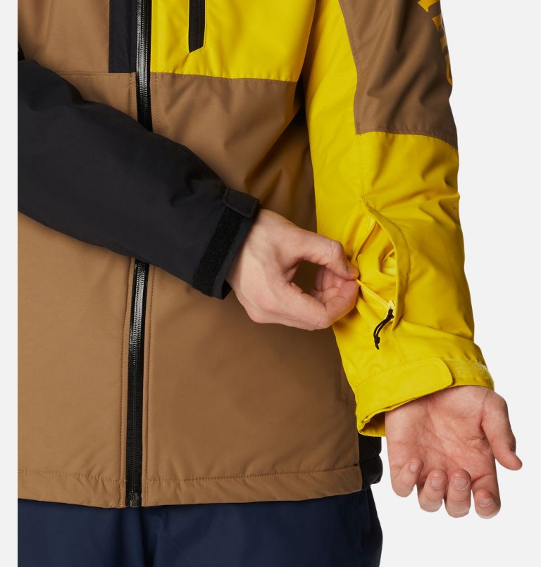 Thumbnail: Men's Timberturner II Waterproof Ski Jacket, Color: Delta, Black, Laser Lemon, image 12