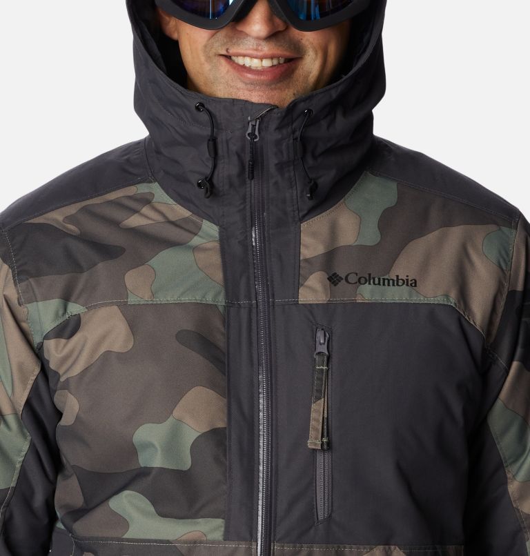 Thumbnail: Men's Timberturner II Ski Jacket, Color: Cypress Mod Camo Print, Shark, image 4