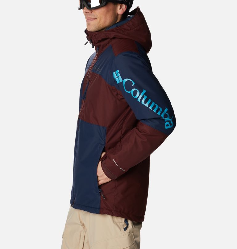 Thumbnail: Men's Timberturner II Waterproof Ski Jacket, Color: Collegiate Navy, Elderberry, image 3
