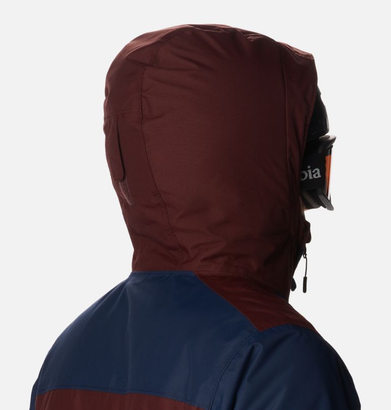 Men's Timberturner II Waterproof Ski Jacket, Color: Collegiate Navy, Elderberry, image 8