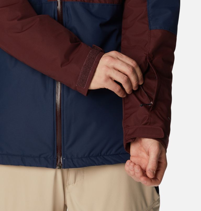 Men's Timberturner II Waterproof Ski Jacket, Color: Collegiate Navy, Elderberry, image 9