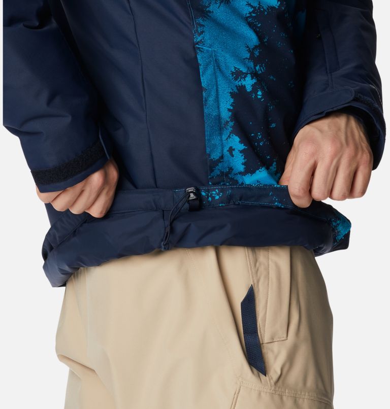 Thumbnail: Men's Timberturner II Ski Jacket, Color: Compass Blue Look Up Print, Coll Navy, image 11