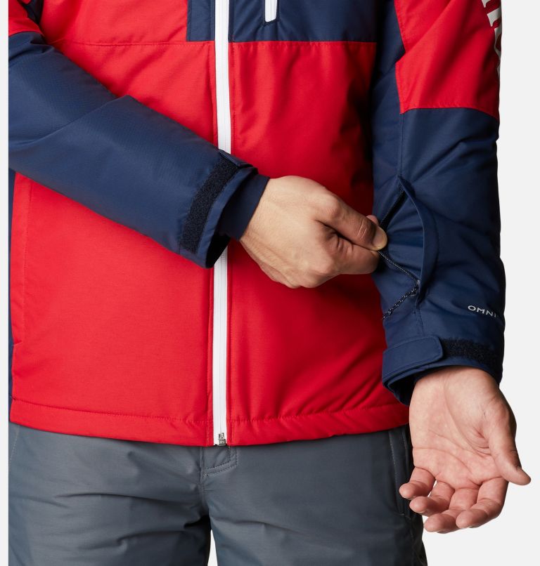 Thumbnail: Men's Timberturner II Ski Jacket, Color: Mountain Red, Collegiate Navy, image 8