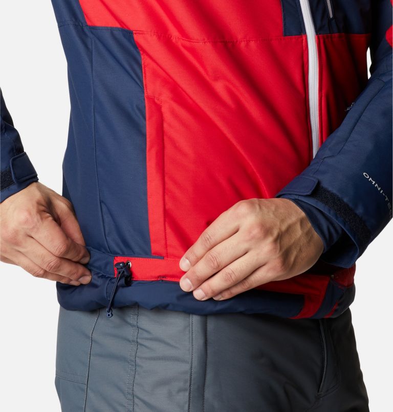 Thumbnail: Men's Timberturner II Ski Jacket, Color: Mountain Red, Collegiate Navy, image 9