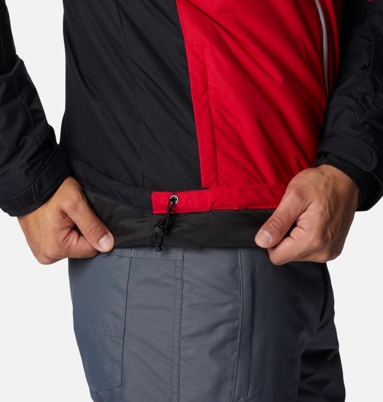 Thumbnail: Men's Timberturner II Ski Jacket, Color: Mountain Red, Black, image 9
