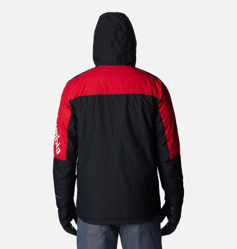 Thumbnail: Men's Timberturner II Ski Jacket, Color: Mountain Red, Black, image 2