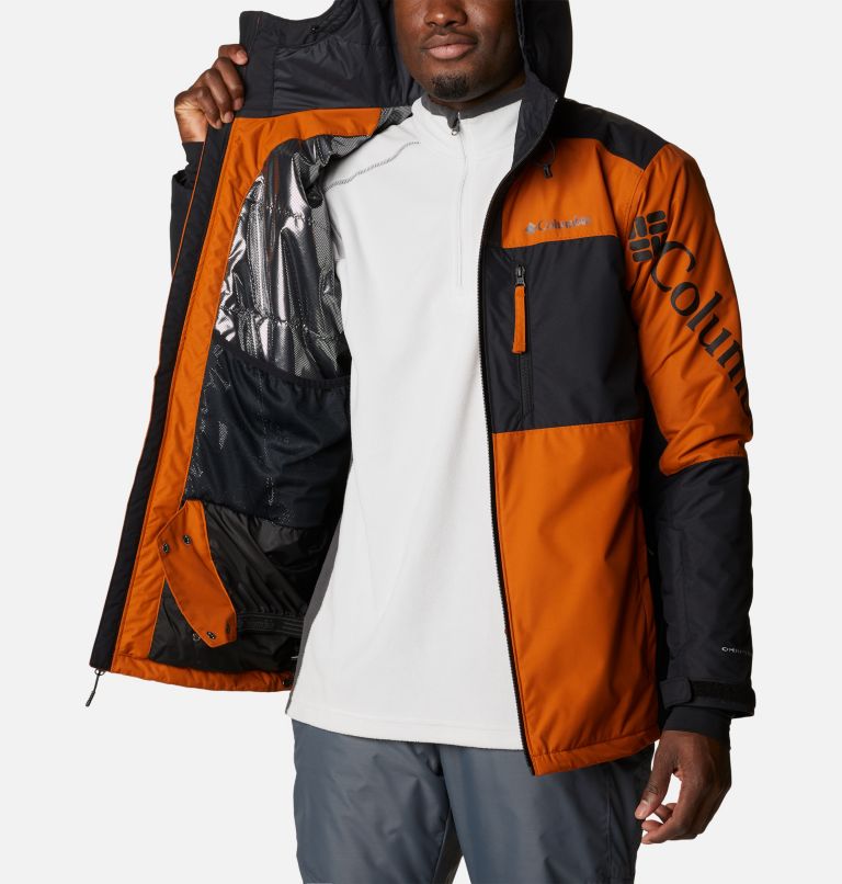 Thumbnail: Men's Timberturner II Ski Jacket, Color: Warm Copper, Black, image 5