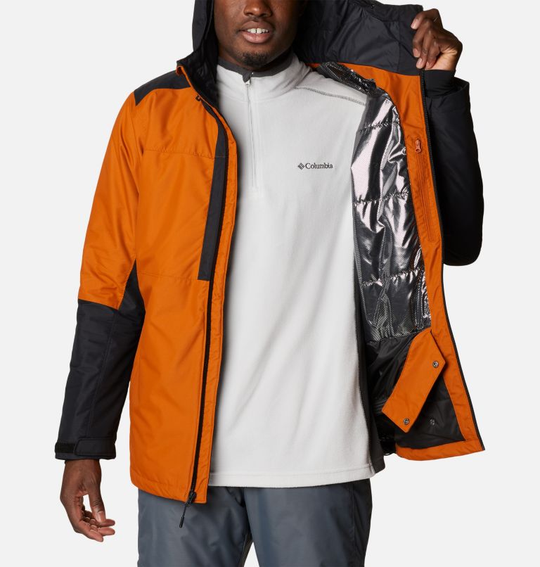 Thumbnail: Men's Timberturner II Ski Jacket, Color: Warm Copper, Black, image 6