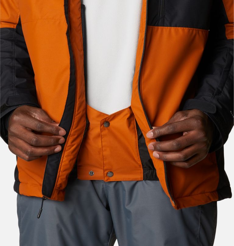 Men's Timberturner II Ski Jacket, Color: Warm Copper, Black, image 10