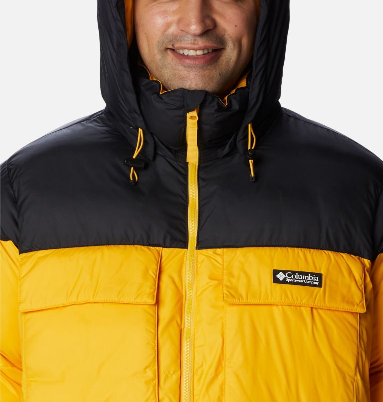 Columbia yellow cheap puffer jacket