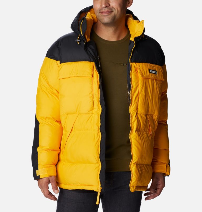 Columbia yellow store puffer jacket