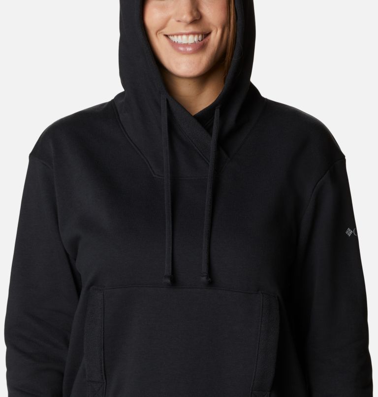 Thumbnail: Women's PFG Slack Water French Terry Hoodie, Color: Black, image 4