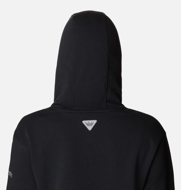 Thumbnail: Women's PFG Slack Water French Terry Hoodie, Color: Black, image 5