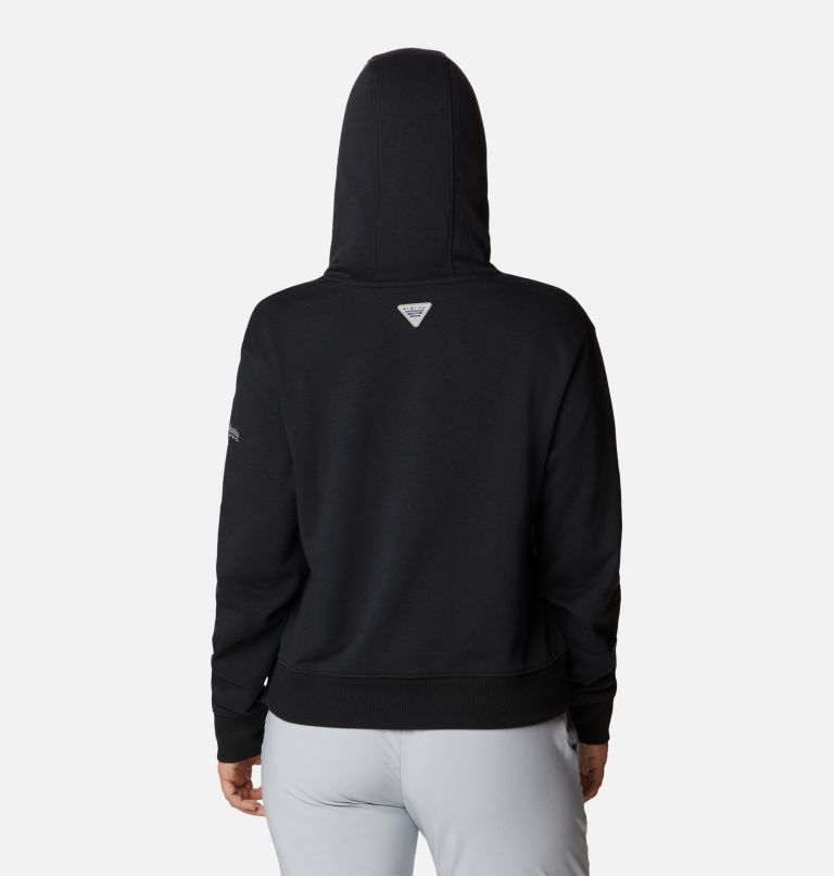 Thumbnail: Women's PFG Slack Water French Terry Hoodie, Color: Black, image 2