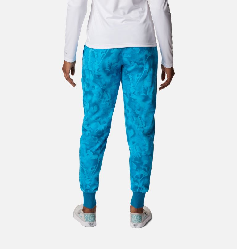 Thumbnail: Women's PFG Slack Water French Terry Joggers, Color: Pool, Sunwashed, image 2
