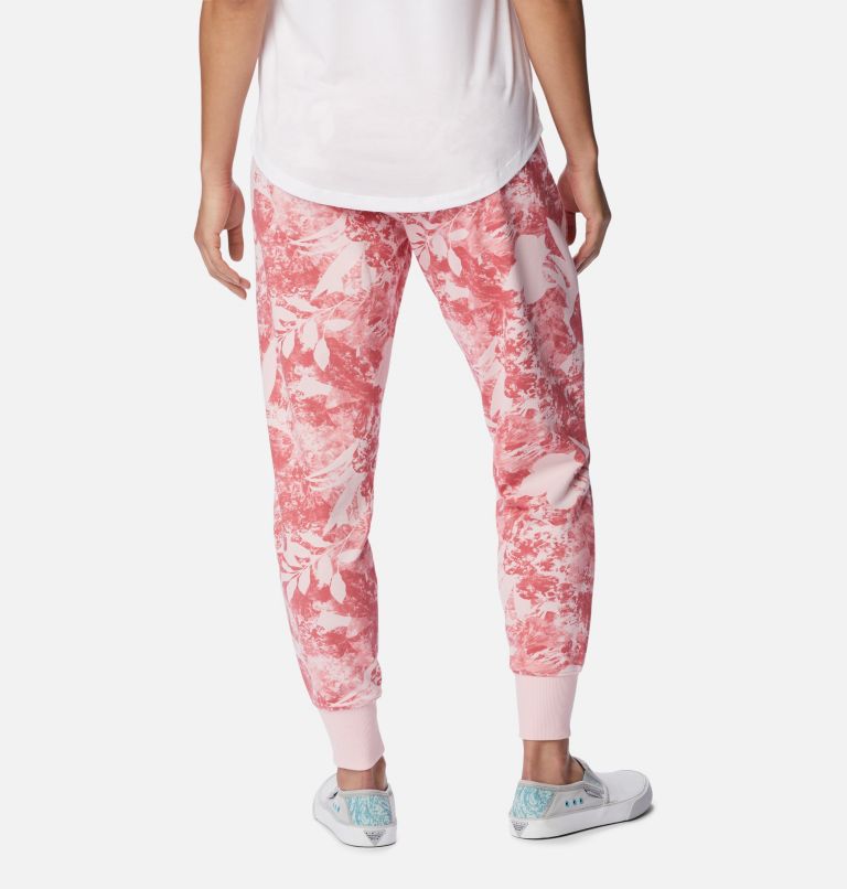 Women's PFG Slack Water French Terry Joggers, Color: Satin Pink Skydye, image 2