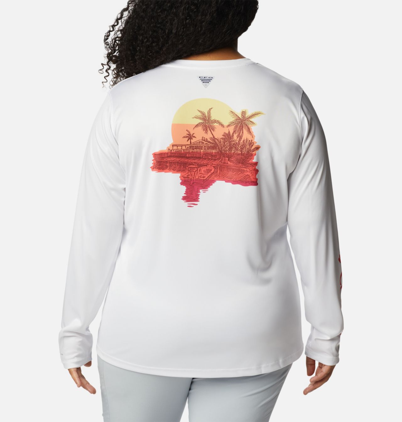 Women's PFG Tidal Tee™ Island Time Long Sleeve Shirt - Plus Size 2