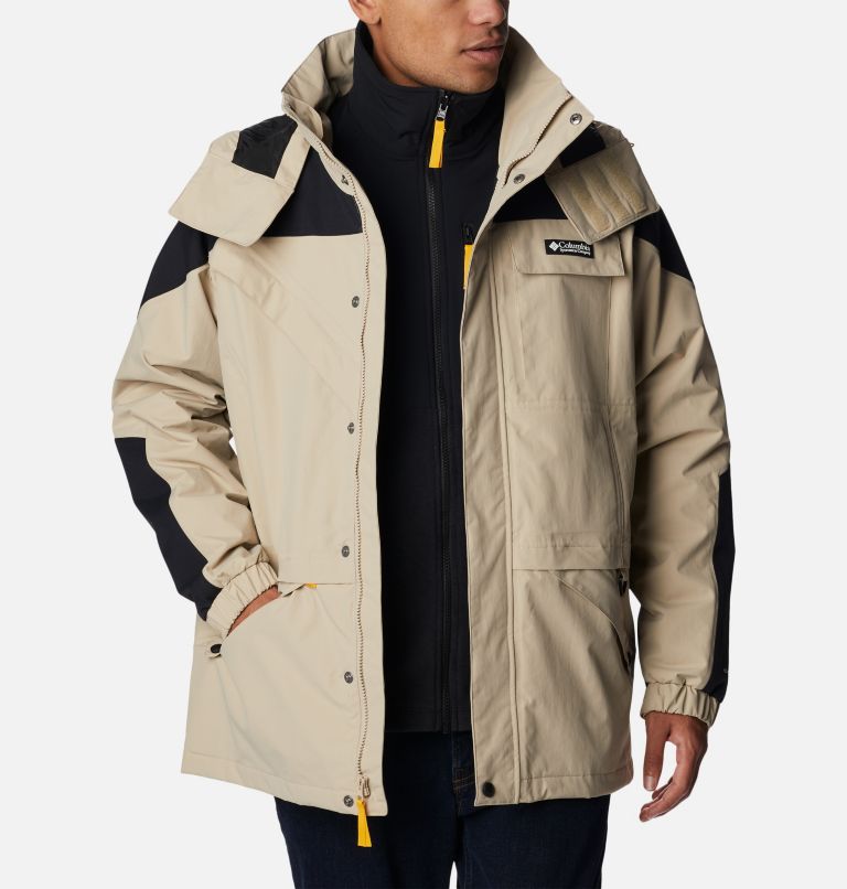 Men's Ballistic Ridge Interchange Jacket, Color: Ancient Fossil, Black, image 13