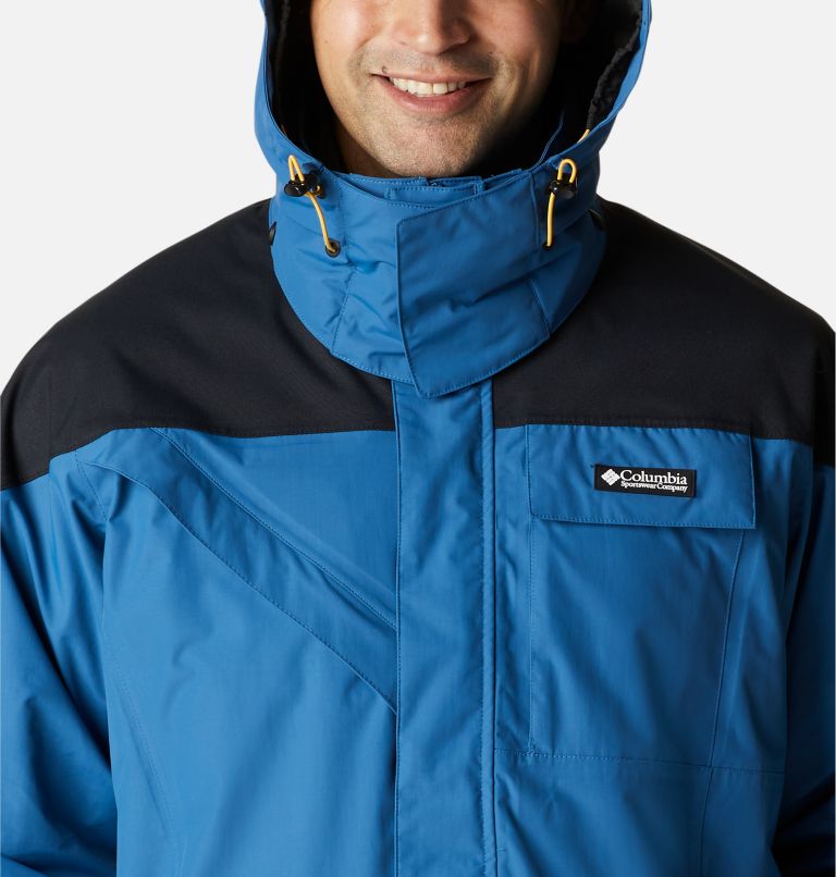 Men's Ballistic Ridge Interchange Jacket, Color: Impulse Blue, Black, image 4