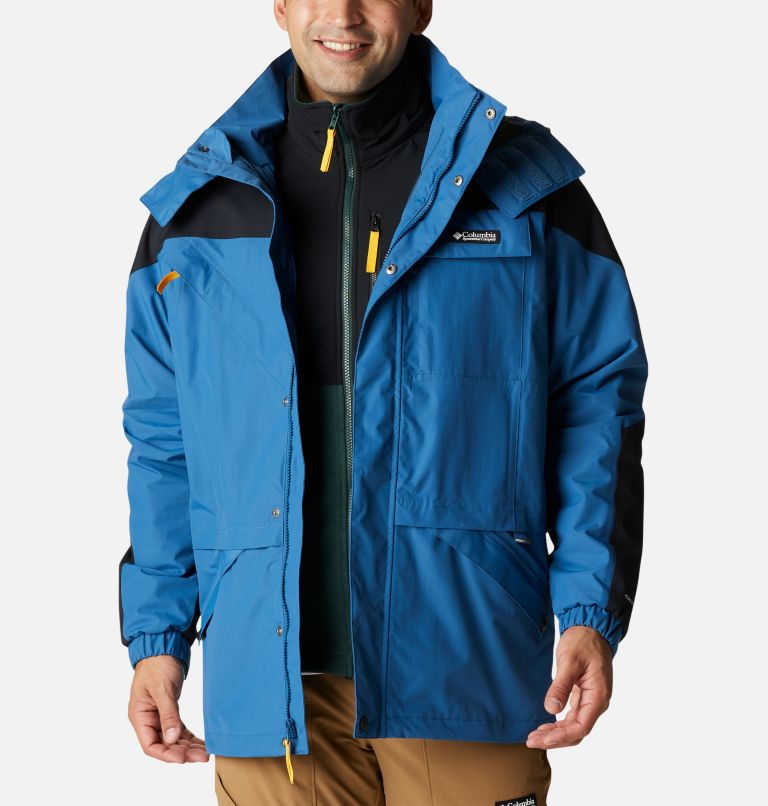 Men's Ballistic Ridge Interchange Jacket, Color: Impulse Blue, Black, image 10
