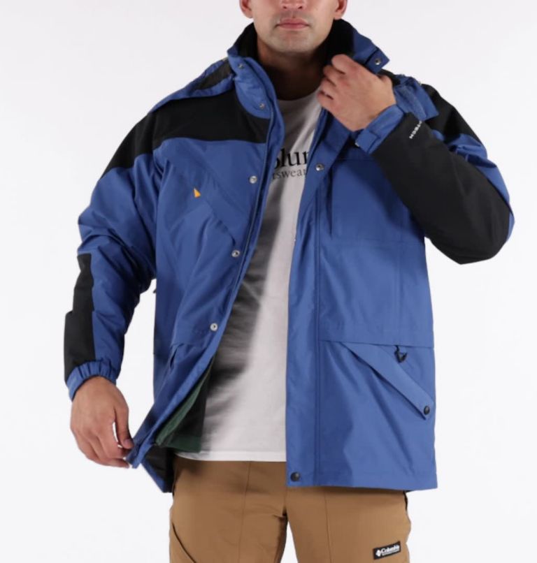 Men's Ballistic Ridge Interchange Jacket, Color: Impulse Blue, Black