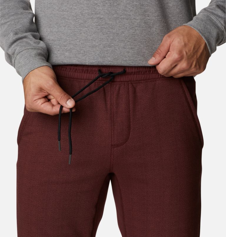 Men's Columbia Lodge III Joggers, Color: Elderberry Herringbone, image 4