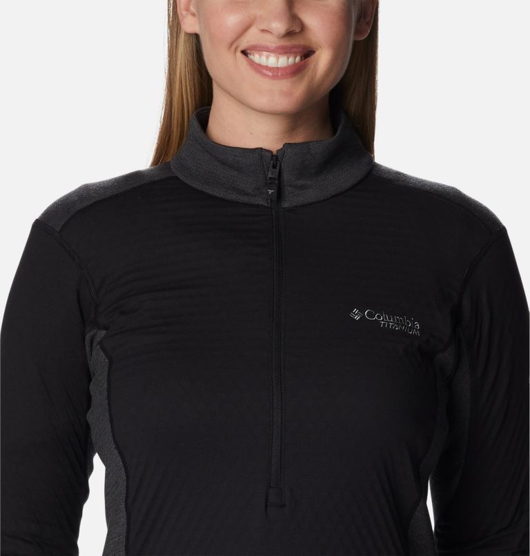 Women's Titan Pass Helix Quarter Zip Pullover, Color: Black, image 4