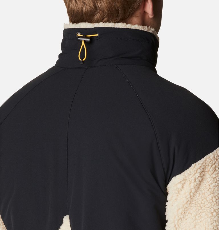 Thumbnail: Men's Ballistic Ridge Fleece Jacket, Color: Ancient Fossil, Black, image 6