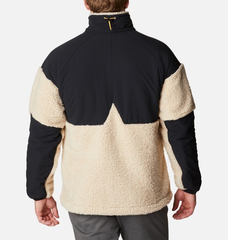 Thumbnail: Men's Ballistic Ridge Fleece Jacket, Color: Ancient Fossil, Black, image 2