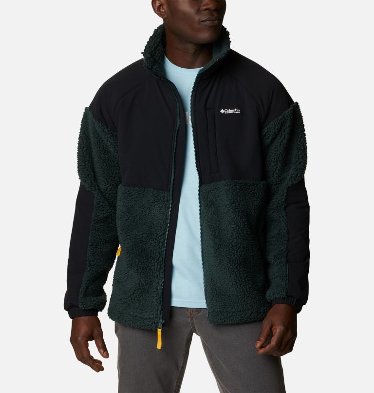 columbia fleece black jacket