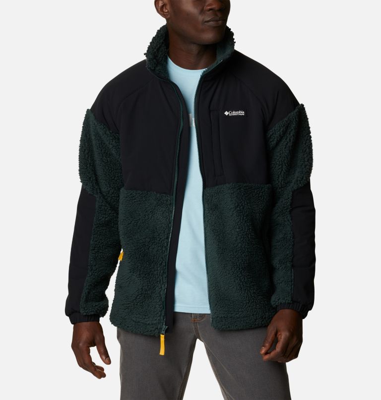 Men's Ballistic Ridge Fleece Jacket, Color: Spruce, Black, image 8