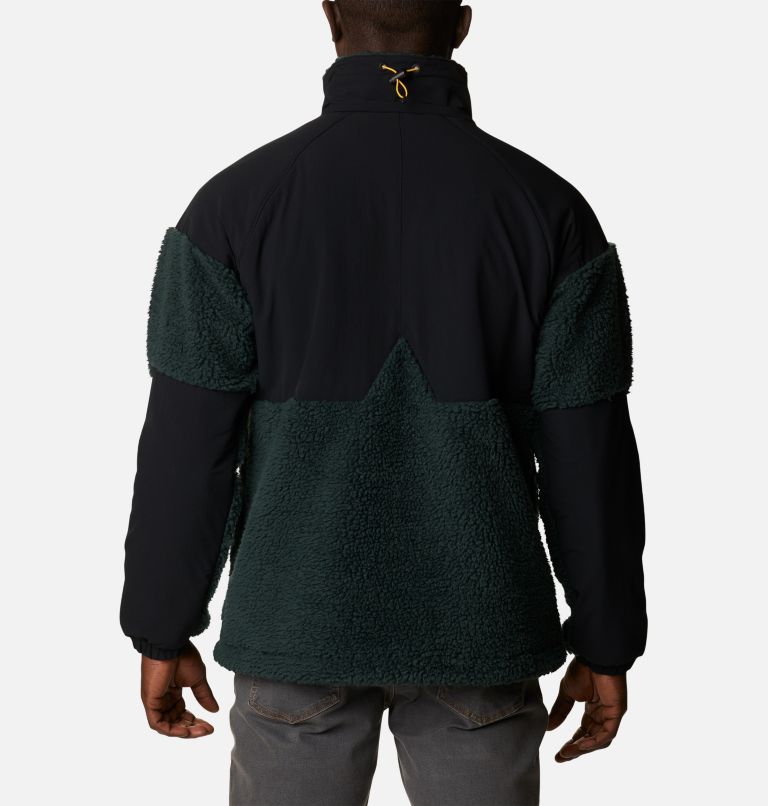 Men's Ballistic Ridge Fleece Jacket, Color: Spruce, Black, image 2