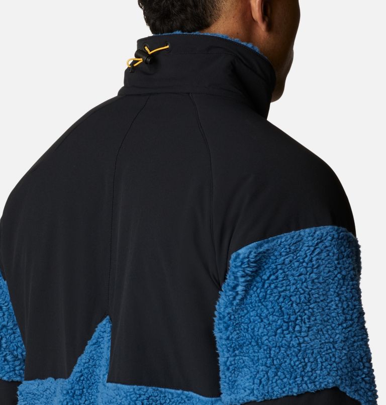 Men's Ballistic Ridge Fleece Jacket, Color: Impulse Blue, Black, image 6