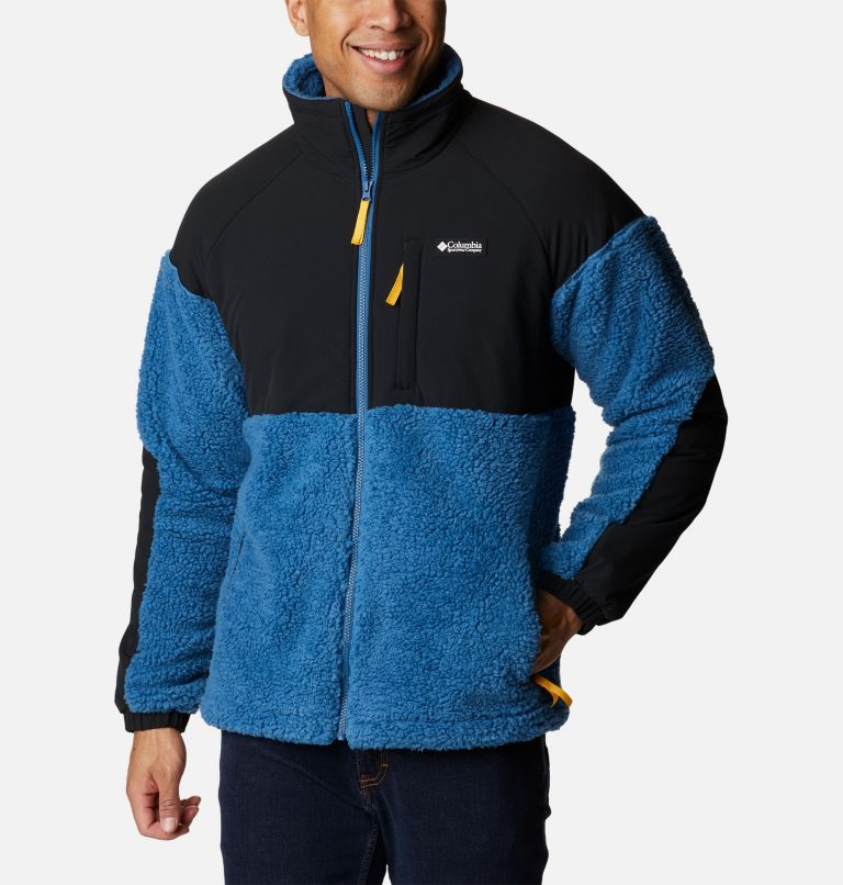 Thumbnail: Men's Ballistic Ridge Fleece Jacket, Color: Impulse Blue, Black, image 1