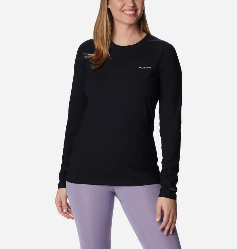 Thumbnail: Women's Omni-Heat Infinity Knit Long Sleeve Crew Shirt, Color: Black, image 1