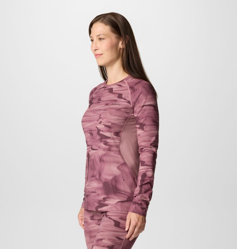 Women's Omni-Heat Infinity Baselayer Crew, Color: Fig Windblown, image 4