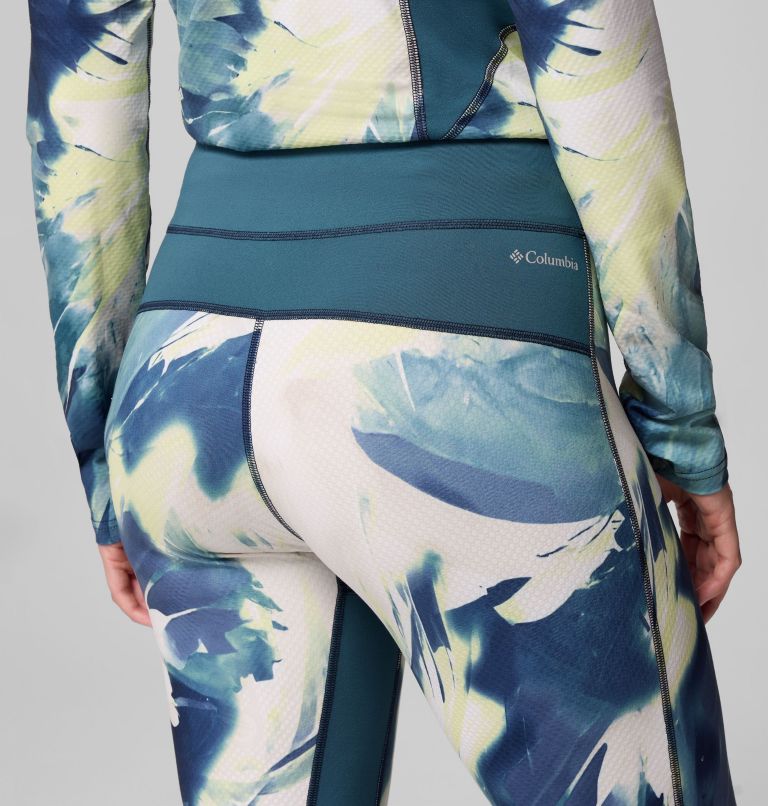 Women's Omni-Heat Infinity Baselayer Tights, Color: Everblue Snowflight, image 6