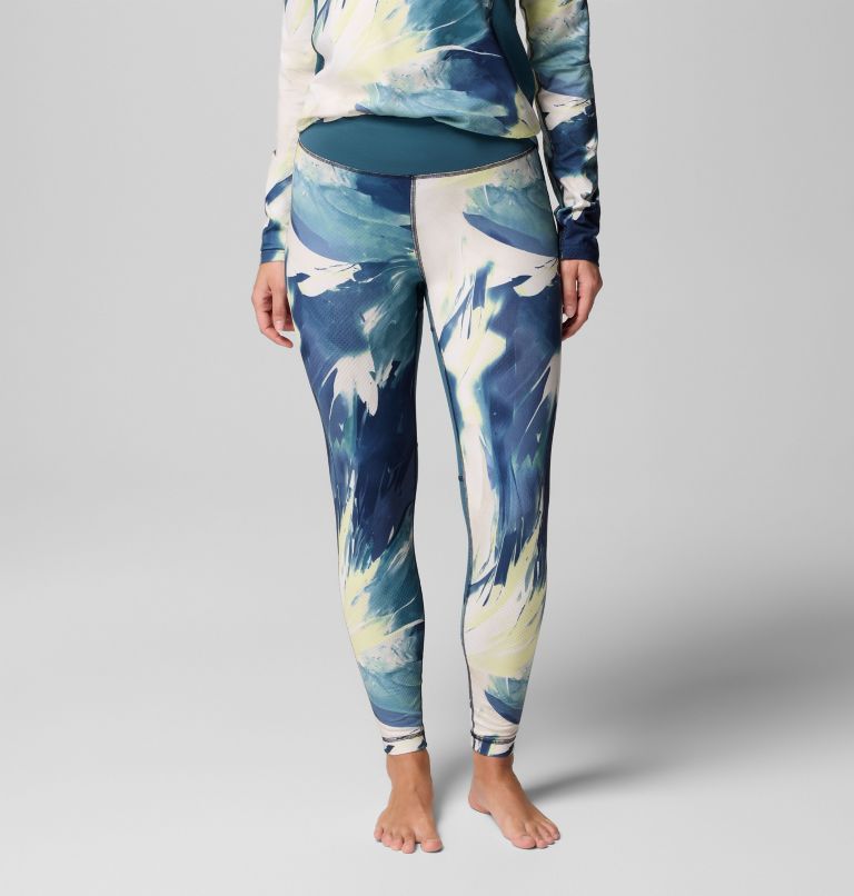 Women's Omni-Heat Infinity Baselayer Tights, Color: Everblue Snowflight, image 1